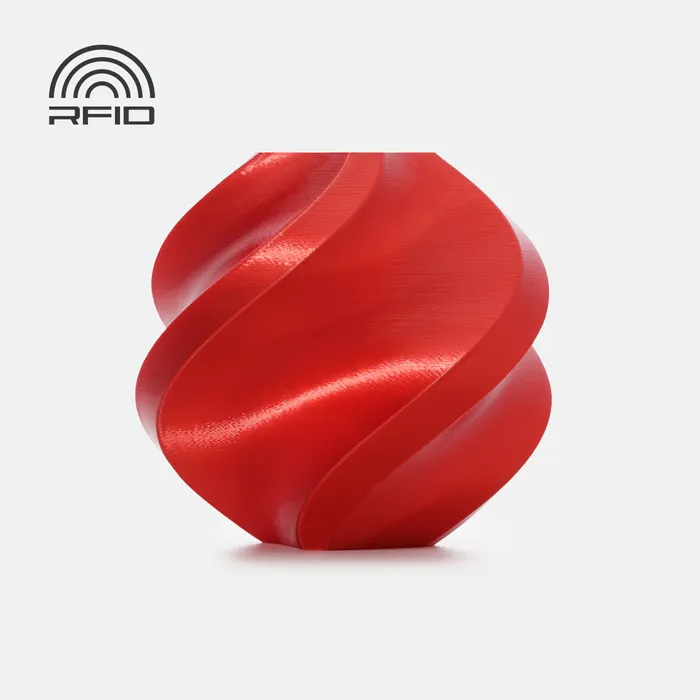 Bambu Lab 3D Filament - PLA SILK+ - Candy Red