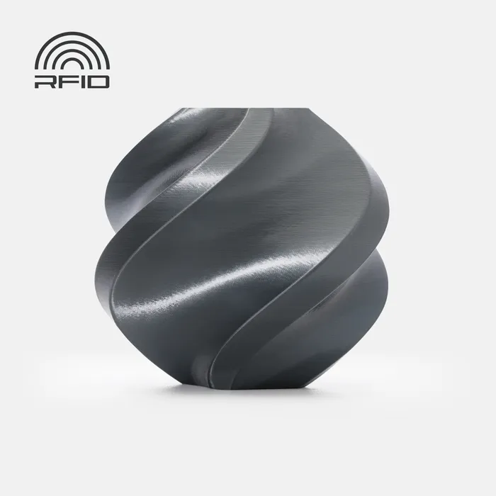 Bambu Lab 3D Filament - PLA SILK+ - Titan Gray